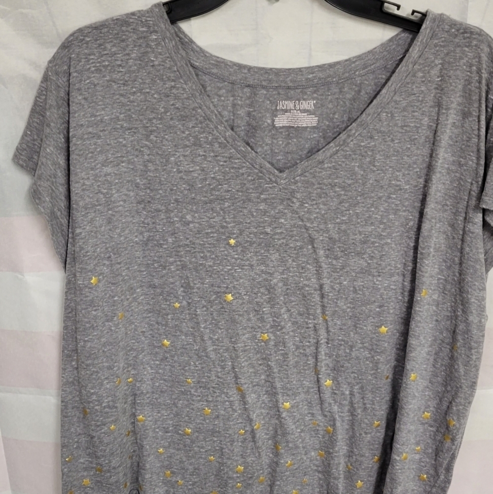 Jasmine & Ginger XL Gray Gold Star